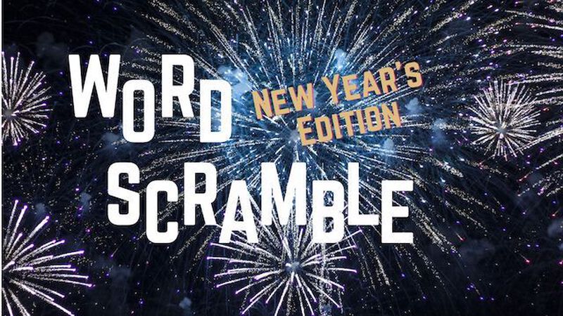 Word Scramble New Year's Eve Edition